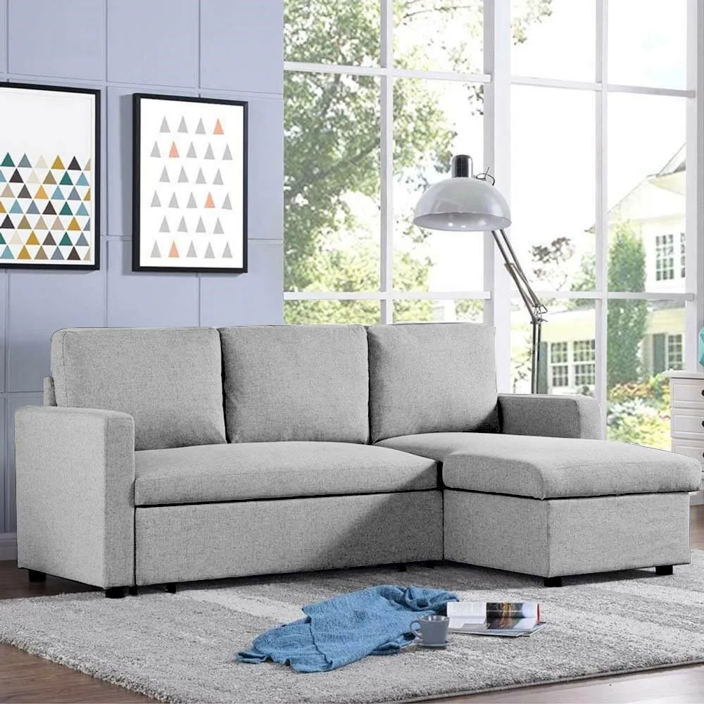 Ъглов диван Vancouver-светло сив