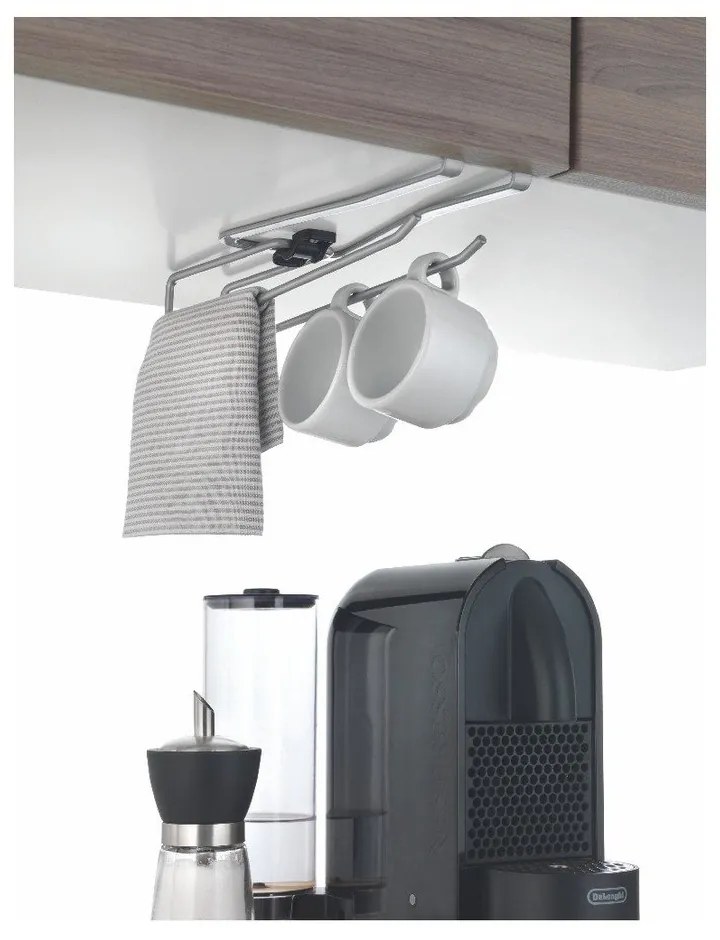 Висяща поставка за чаши, чаши или кухненски кърпи , дължина 8 cm - Metaltex