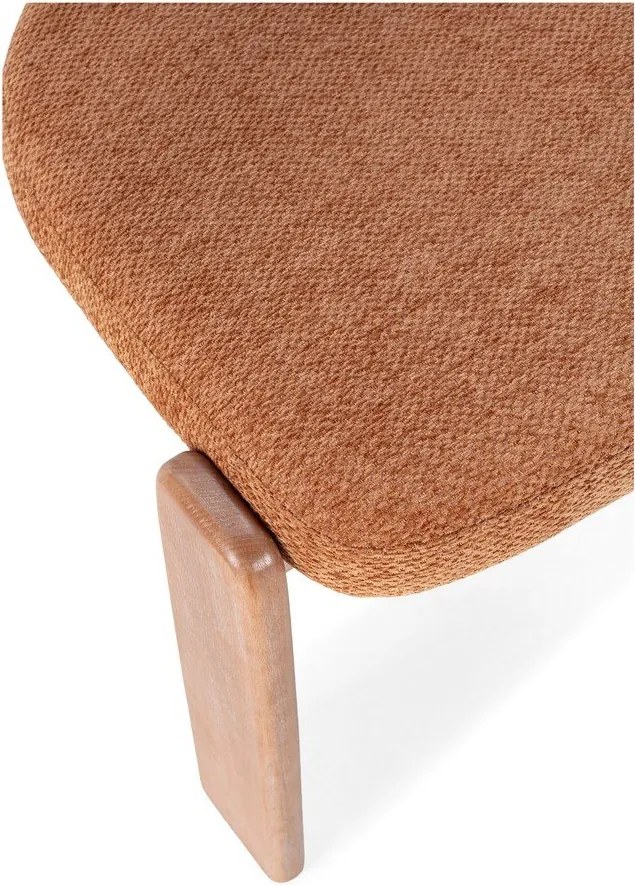 Тапицирани трапезни столове в комплект 2 бр. в тухлен цвят Nadia – MOME