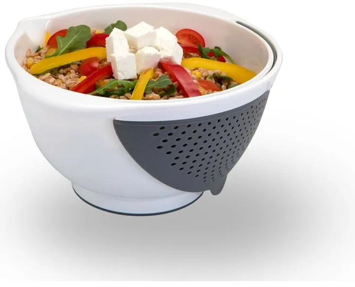 Бяла купа с цедка 2в1 , Ø 28 cm - Metaltex