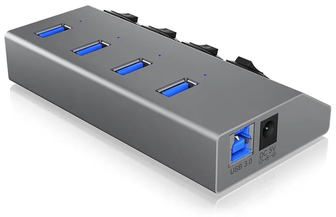 USB 3.0 Hub &amp; Зарядно 4 ports ICY BOX HUB1405 2 в 1