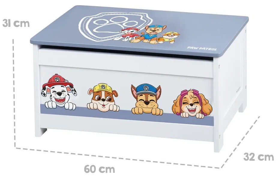 Детска кутия за съхранение 60x32x30 cm Paw Patrol – Roba
