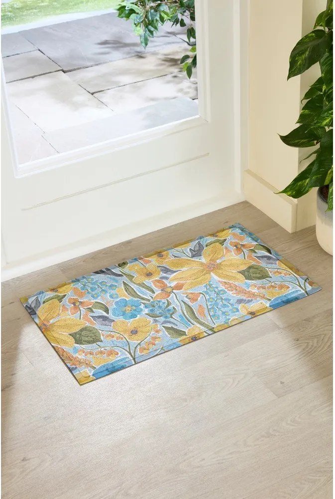 Изтривалка от PVC 40x70 cm Flowers – Artsy Doormats
