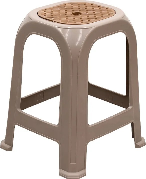 С stool Desia от полипропилен в бежов цвят 35x35x45см.