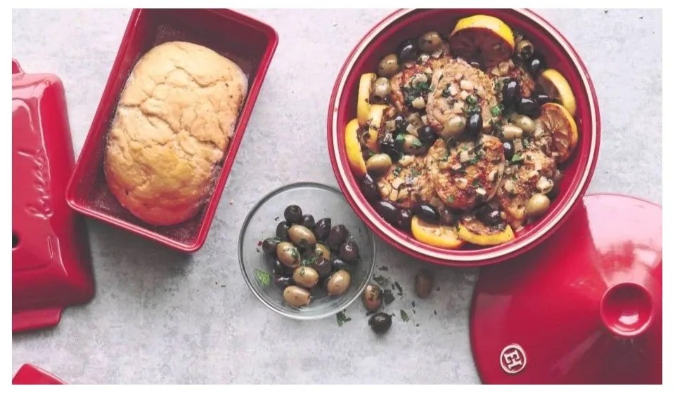 Керамичен съд за готвене с капак 3,9 l Flame – Emile Henry