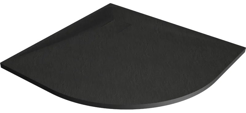 Mexen Bert полукръгъл душ корито SMC 80 x 80 см, черен - 4KR708080