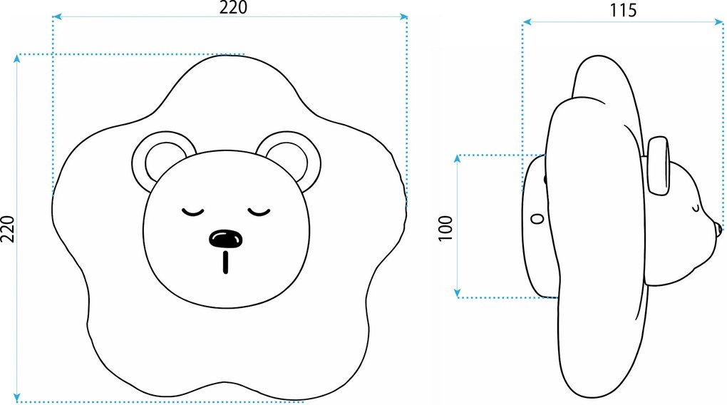 СТЕННА ЛАМПА LED G181-W WHITE BEAR
