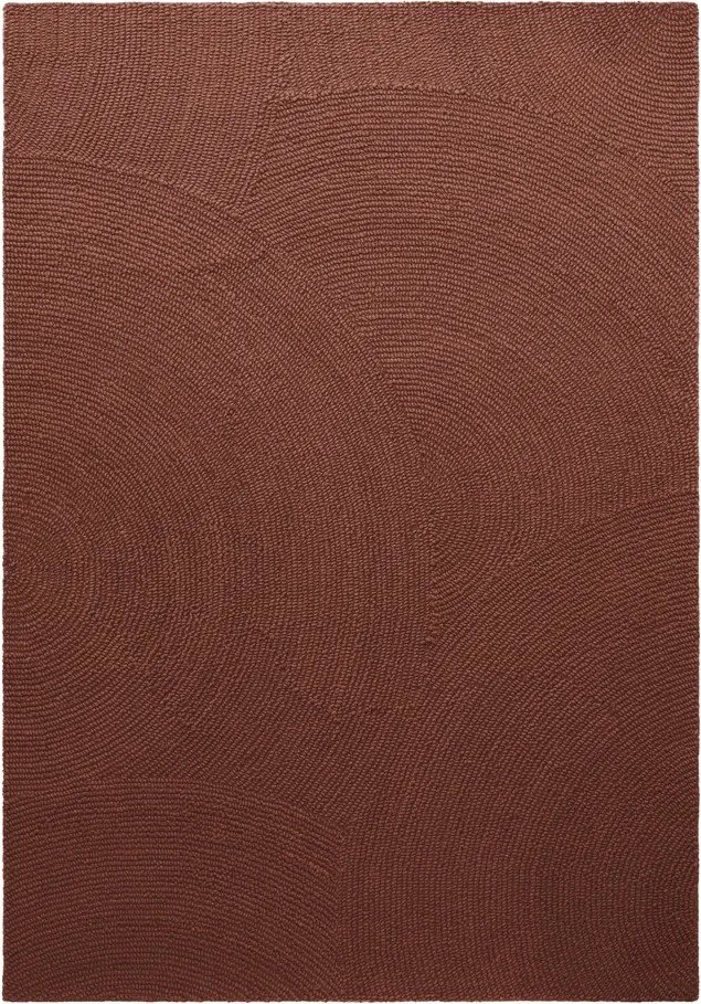 Ръчно изработен вълнен килим в тухлен цвят 200x300 cm Calmio – Hanse Home