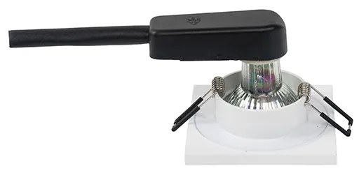 Комплект от 6 модерни вградени спота за баня бели - Doku