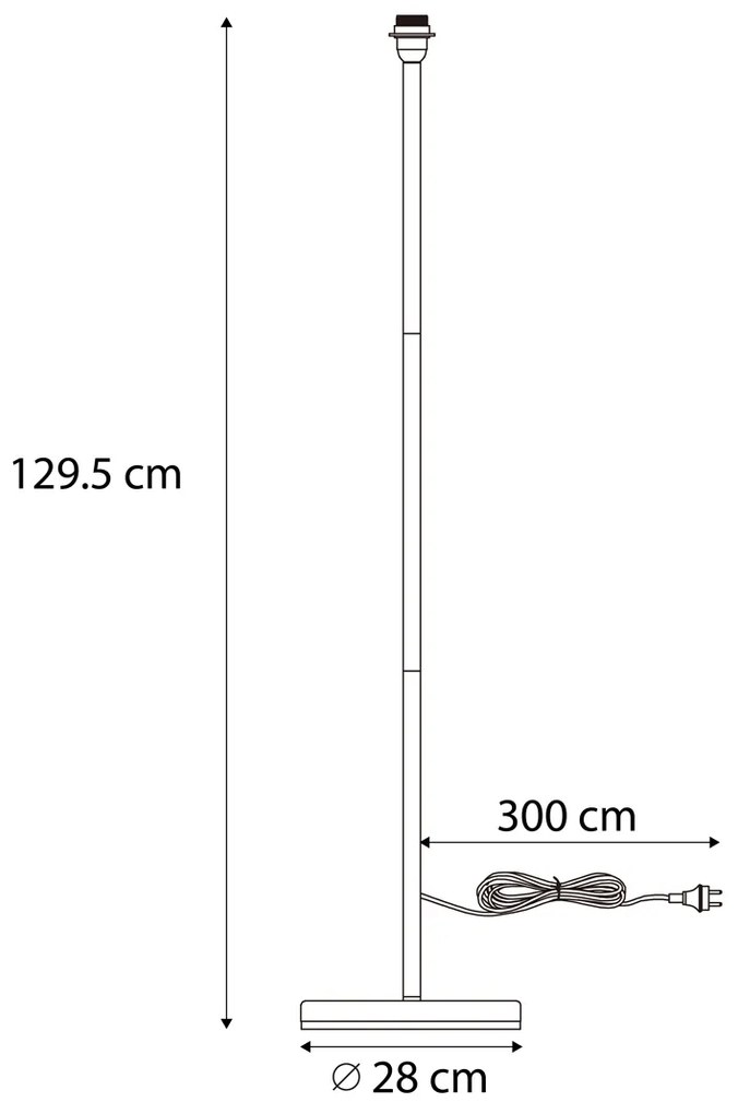 Външна подова лампа черна - Virginia Foot
