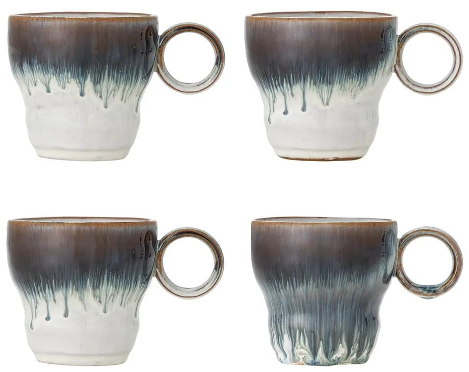 Сини глинени чаши в комплект от 4 бр. 300 ml Nigel – Bloomingville