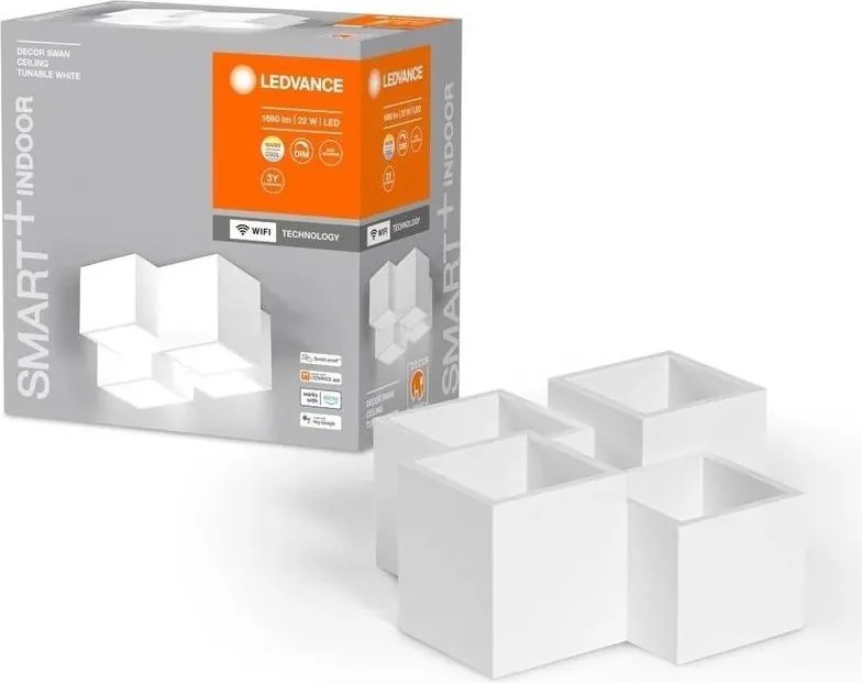 Ledvance - Димируем LED таванен плафон DECOR SWAN LED/22W/230V 3000-6500K Wi-Fi Tuya