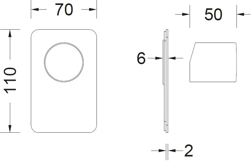 стена смесител за кран Eletta Tecno II-Inox