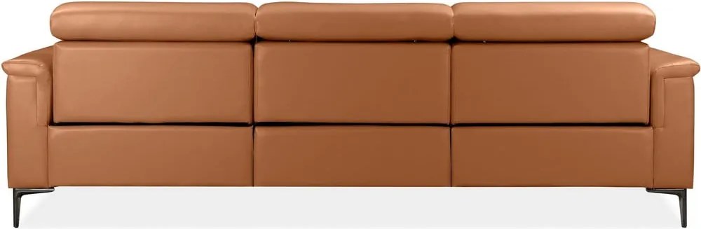 Кафяв ъглов диван от изкуствена кожа (ляв ъгъл) Lund – Støraa