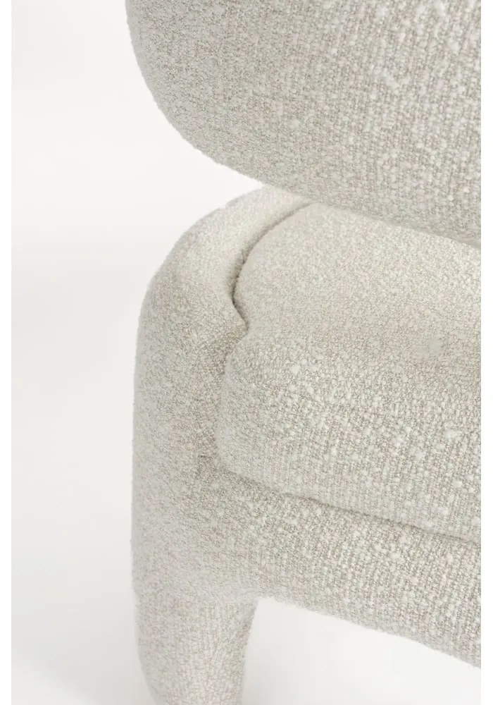 Бяло кресло от букле Nova – White Label