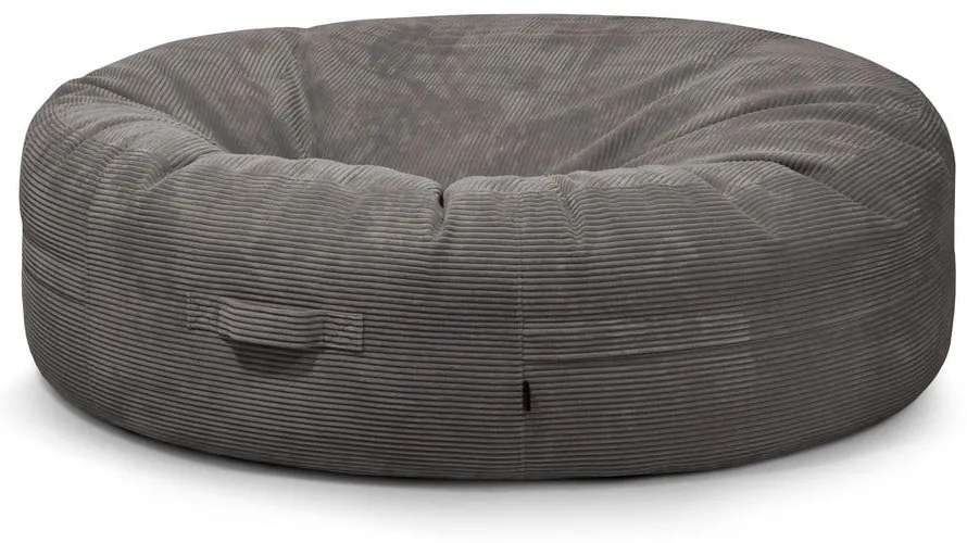 Тъмносив пуф от рипсено кадифе Roll 190 – SLOWDOWN