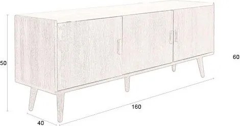 Кафяв скрин 160x60x40 cm Arda – Dutchbone
