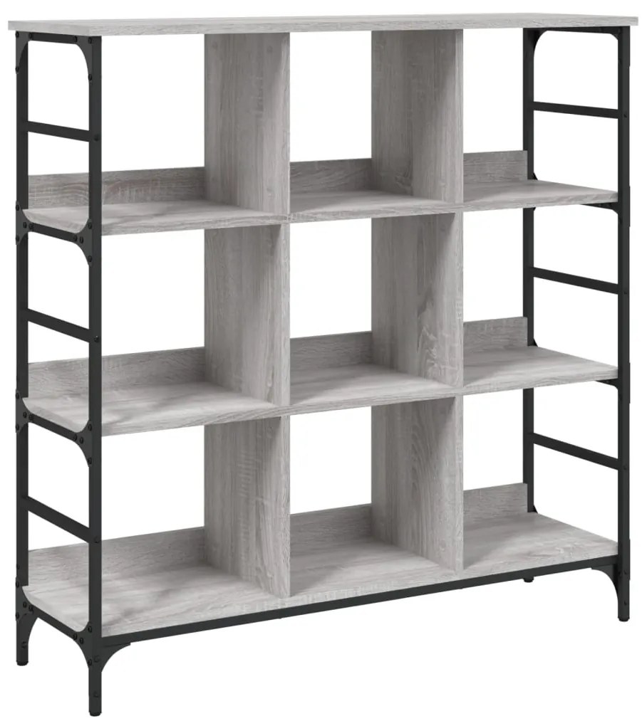 837730 vidaXL Сайдборд, сив сонома, 102x32x103,5 см, инженерно дърво