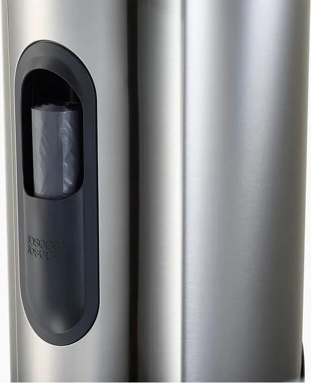 Кошче за боклук с педал от неръждаема стомана в блестящо сребрист цвят 10 l Arc – Joseph Joseph