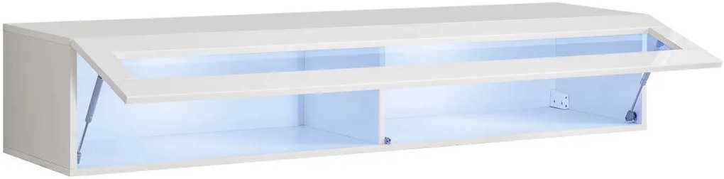 Висящи хоризонтално Витрина Fly I-White-Length: 160 cm.