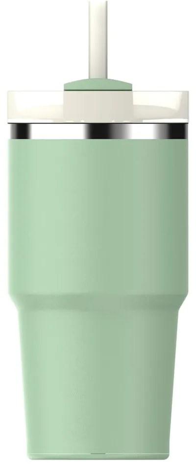 Светлозелен термос със сламка от неръждаема стомана 600 ml Quencher H2.0 FlowState Tumbler Pistachio – Stanley
