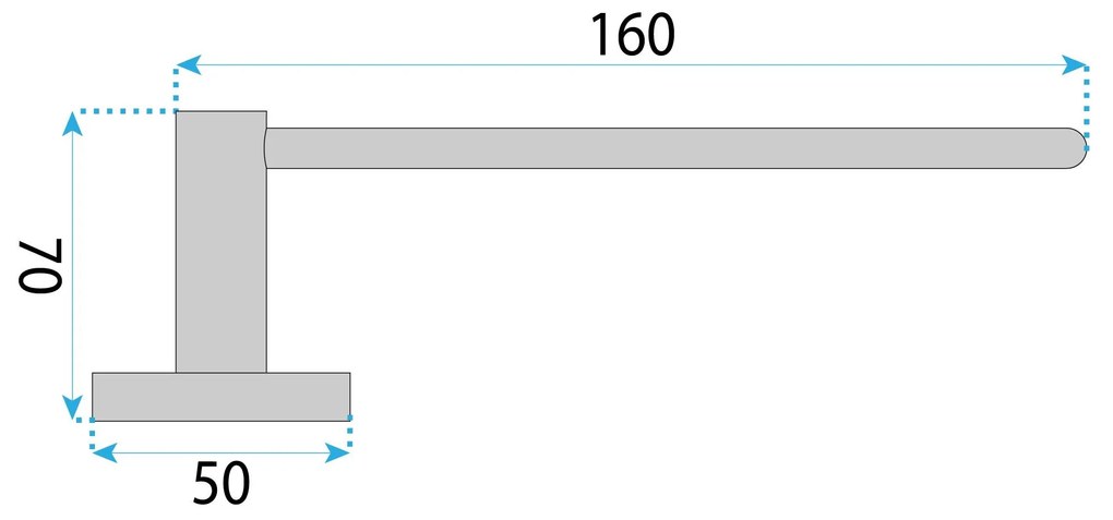 Поставка за тоалетна хартия 5609 Leo Brush Gold