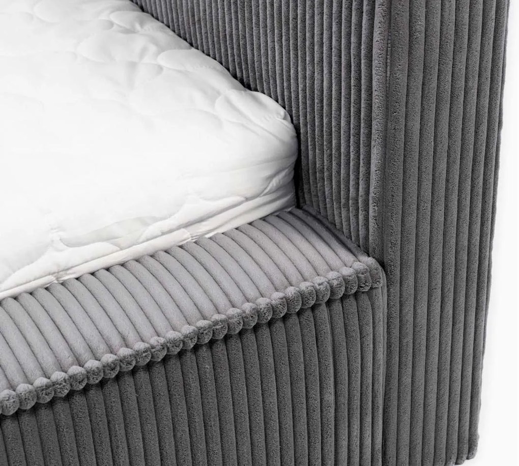 Тапицирано легло Plexi-Gkri-Anthraki-180 x 200