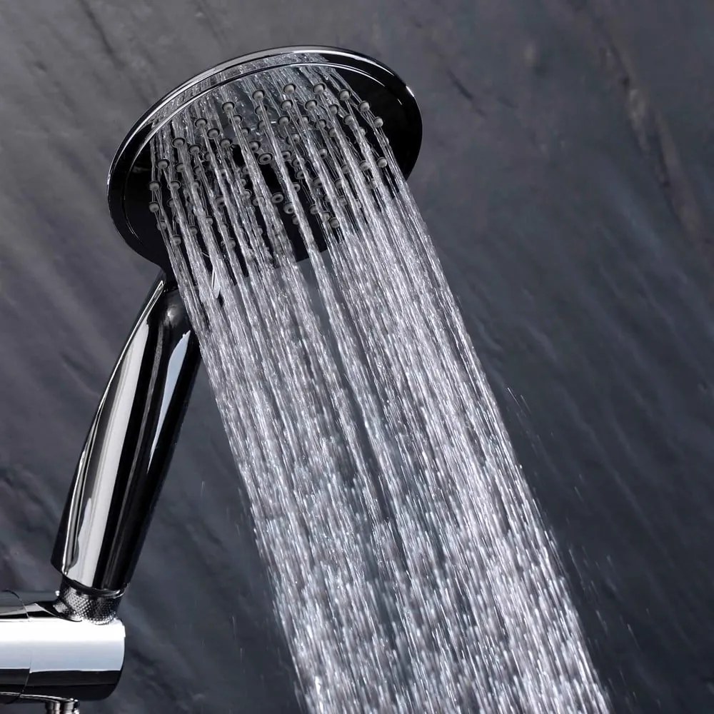 Пластмасов душ комплект от в матово сребрист цвят с ръчен душ 70 cm Hydro – douceur d'intérieur