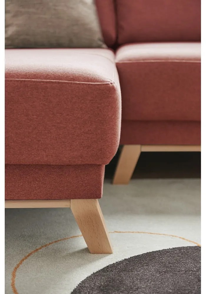 Розов променлив диван ъглов диван Pop - Bonami Selection