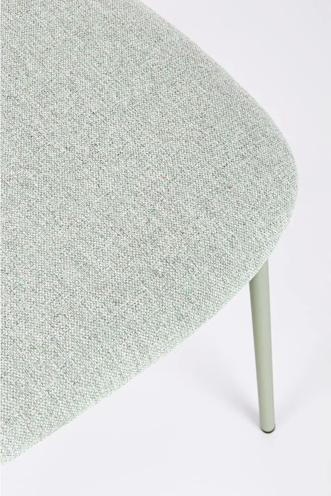 Тапициран трапезен стол в цвят мента Inka – Yes Everyday