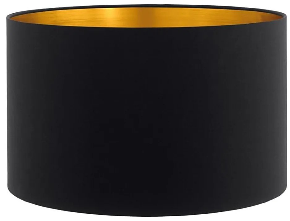 Eglo 32486 - Универсален абажур TUNJA E27, диам. 38 см, черен/меден