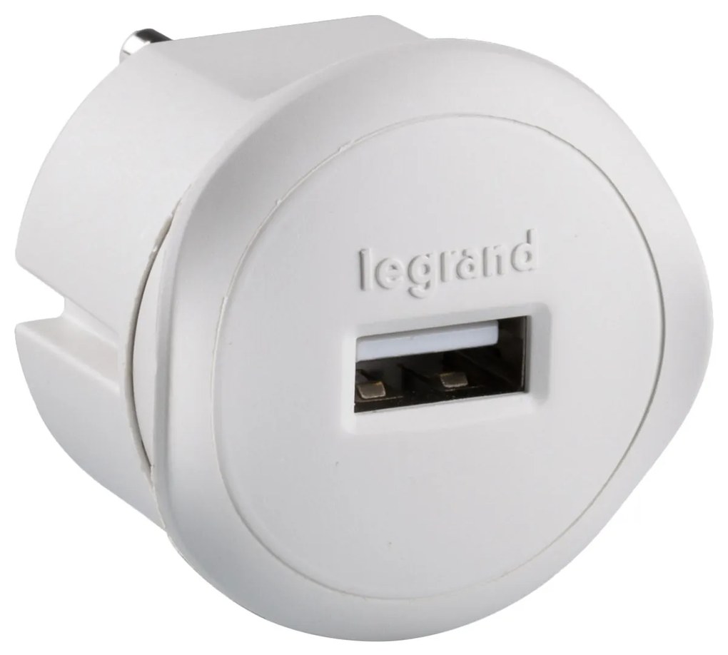 Legrand 050680  USB Адаптор за директно зареждане 5V - 1.5 A, Бял - 050680.