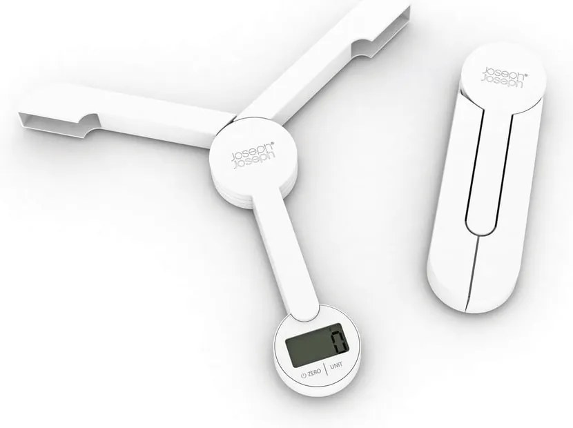 TriScale Бяла сгъваема цифрова кухненска скала TriScale™ - Joseph Joseph