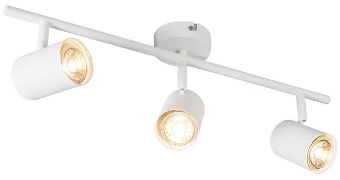Модерен таванен прожектор бял 3-светлини регулируем - Jeana