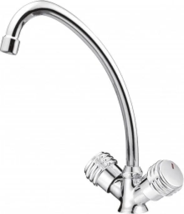 Стоящ смесител за кухня КУИК, Inter Ceramic, ICF 7009873C M7119, висок чучур