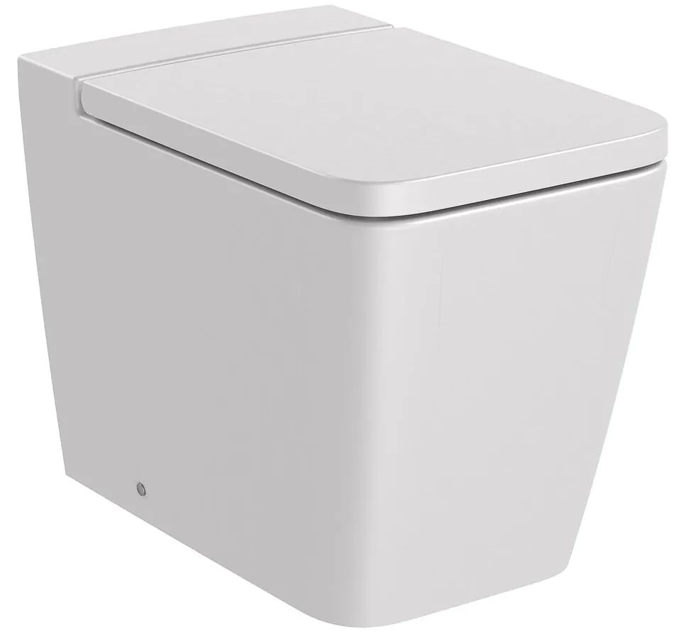 Тоалетна чиния Roca SQUARE - A347537630, долепена до стената, двойно оттичане, 36x56x40см