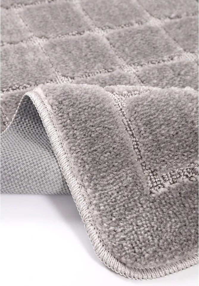 Сиви килими за баня в комплект 2 бр. 50x80 cm Kareli – Foutastic