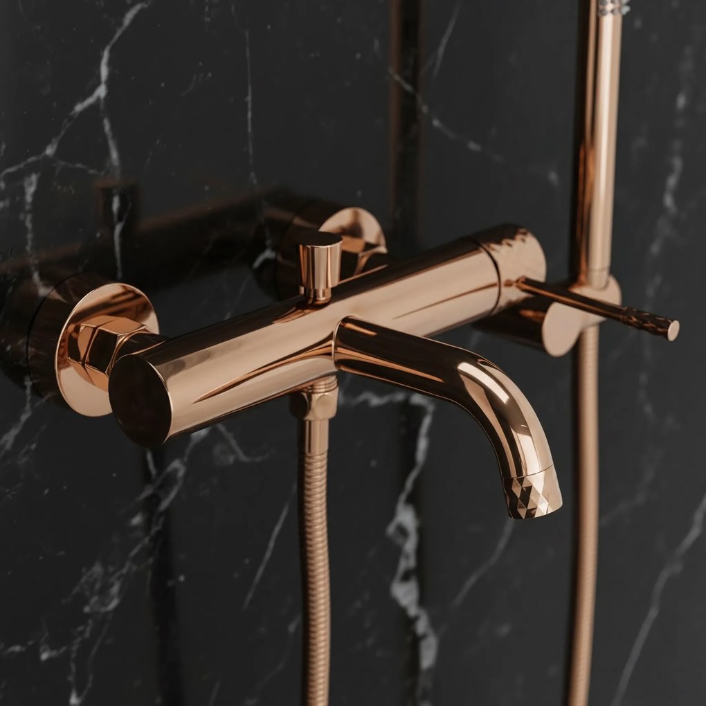 Смесител за вана Rea Lungo Diamond Copper