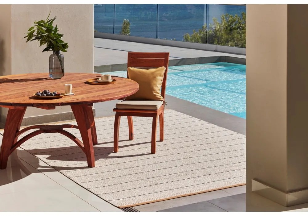 Пътека за открито и закрито в цвят жълта охра и крема 85x200 cm Belle Ochre – Pappelina