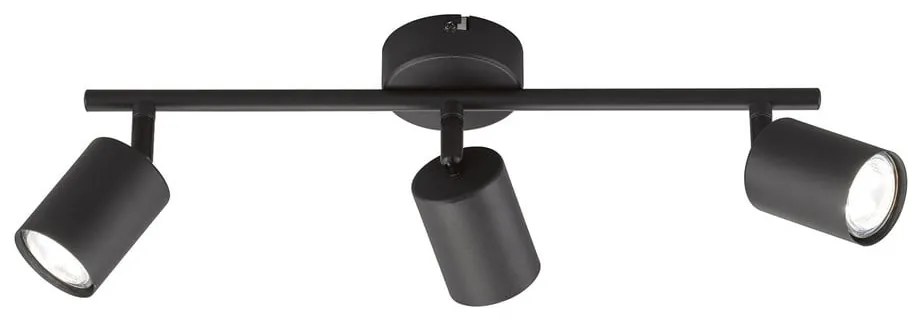 Черен метален LED прожектор 8x42 cm Vano – Fischer & Honsel