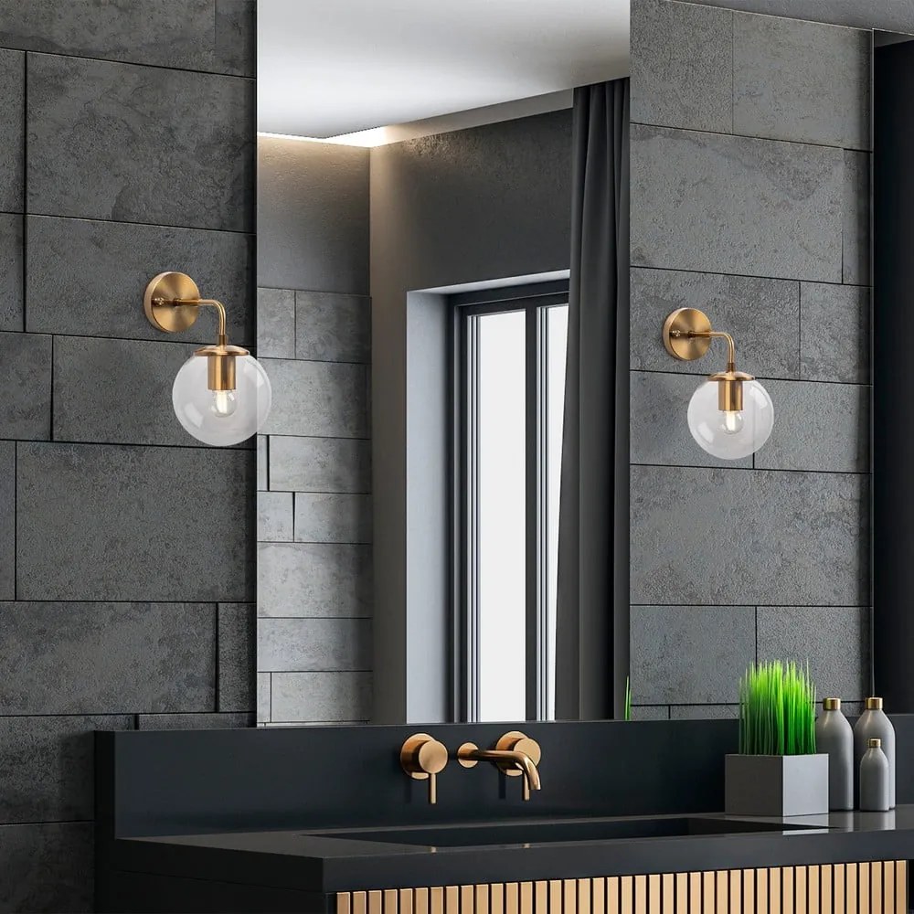 Стенна лампа в бронзов цвят ø 15 cm Viran – Opviq lights