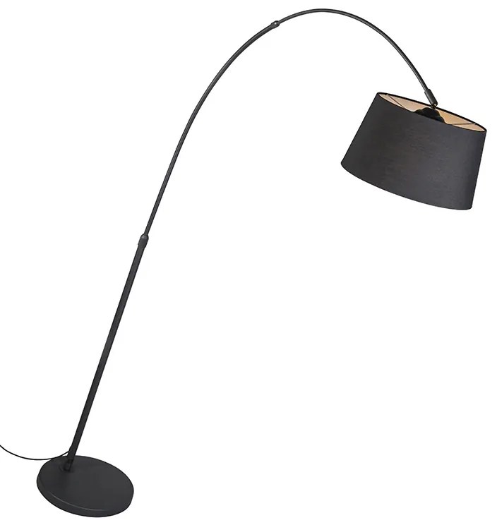 Интелигентна модерна аркова лампа черна с Wi-Fi A60 - Arc Basic
