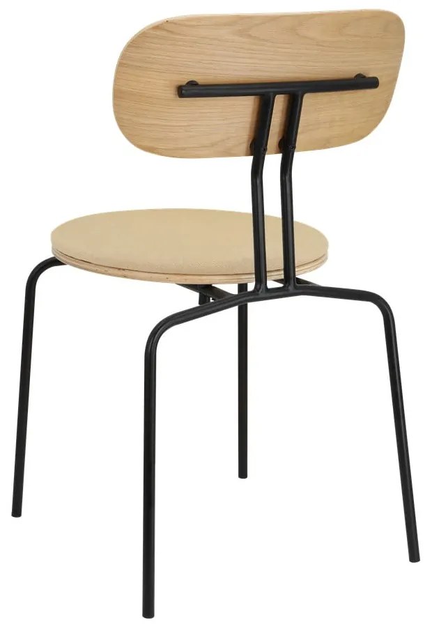 Черно-бежов трапезен стол Curious - UMAGE