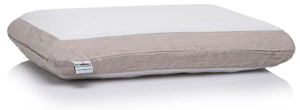 Ортопедична мемори възглавница с органичен лен Medico Linen Organic