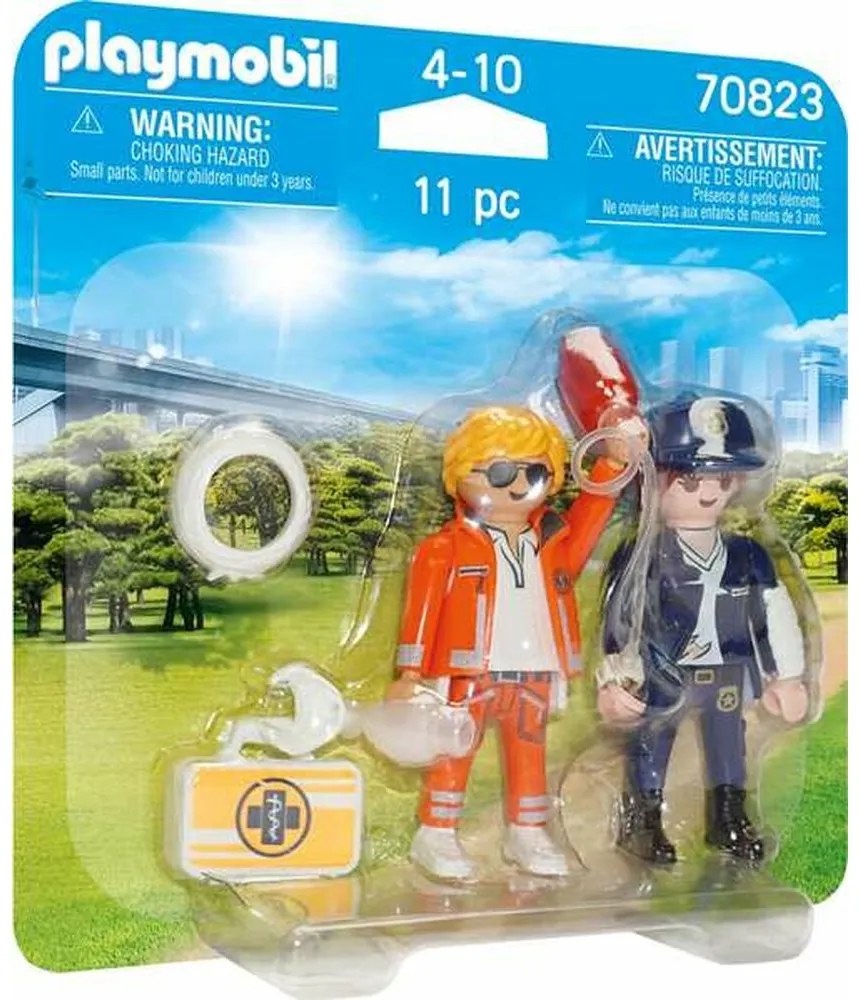 Playset Playmobil Duo Pack Doctor Полиция 70823 (11 pcs)