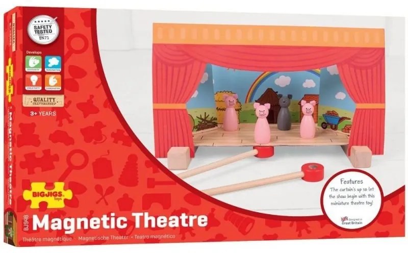 Bigjigs - Магнитен театър