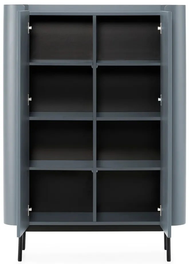 Сиво-синьо шкафче 100x140x40 cm Willa – MOME