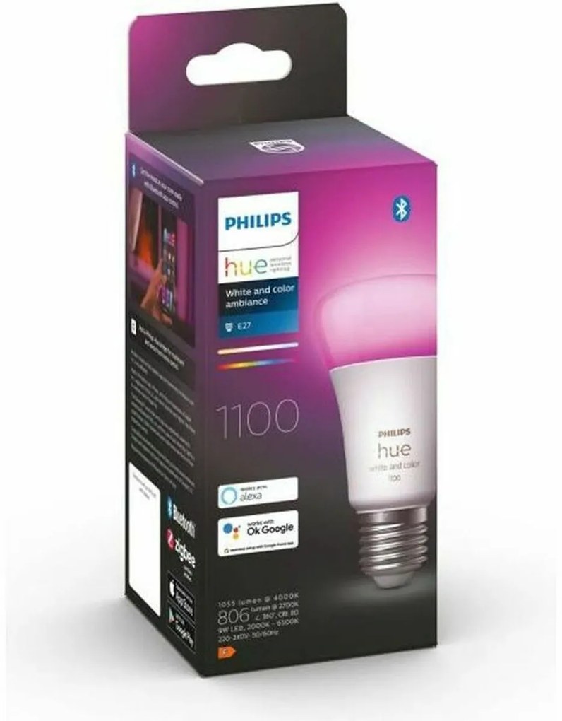 LED крушка Philips Pack de 1 E27 E27 F 9 W 806 lm Бял (6500 K)