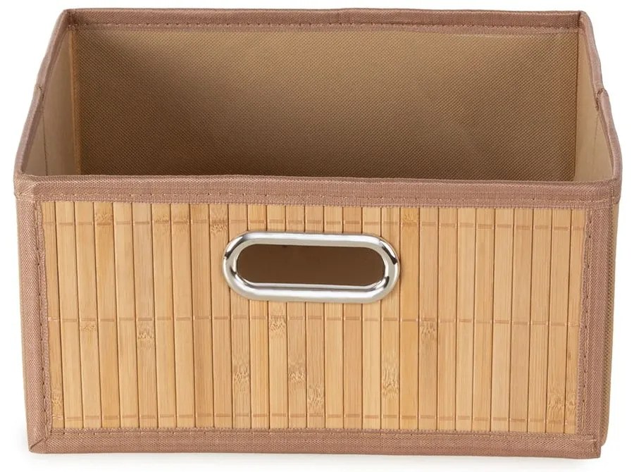 Бамбукова кутия за съхранение в естествен цвят 31x31x15 cm – Compactor