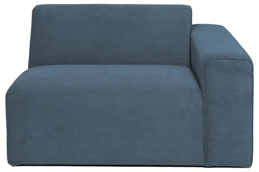 Син модулен диван от рипсено кадифе (десен ъгъл) Sting – Scandic